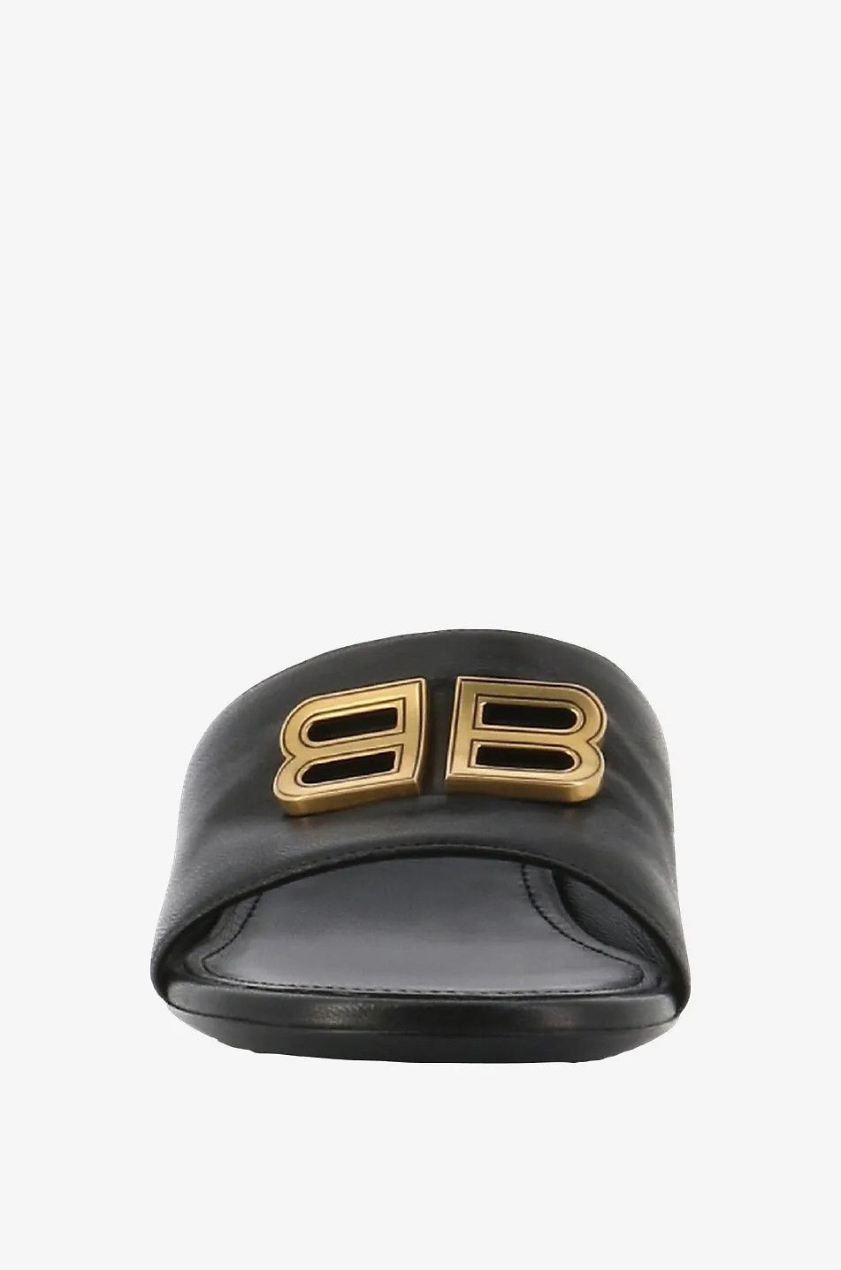Balenciaga o1la1rc1a1024 Groupie Sandals in Black/Gold Size US 6 / IT 36 - 2 Thumbnail