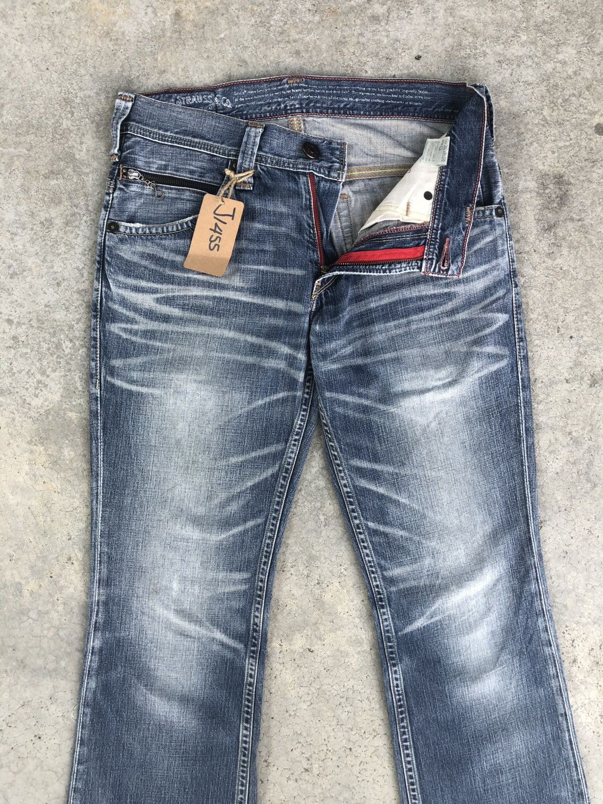If Six Was Nine Y2k Levis Flared Jeans Bootcut 507 Distressed Jeans Size US 32 / EU 48 - 3 Thumbnail