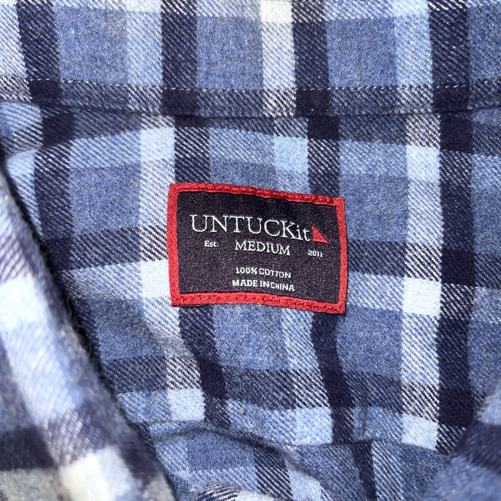 UNTUCKit Untuckit Blue Plaid Longsleeve Shirt Mens Size M Size US M / EU 48-50 / 2 - 3 Thumbnail