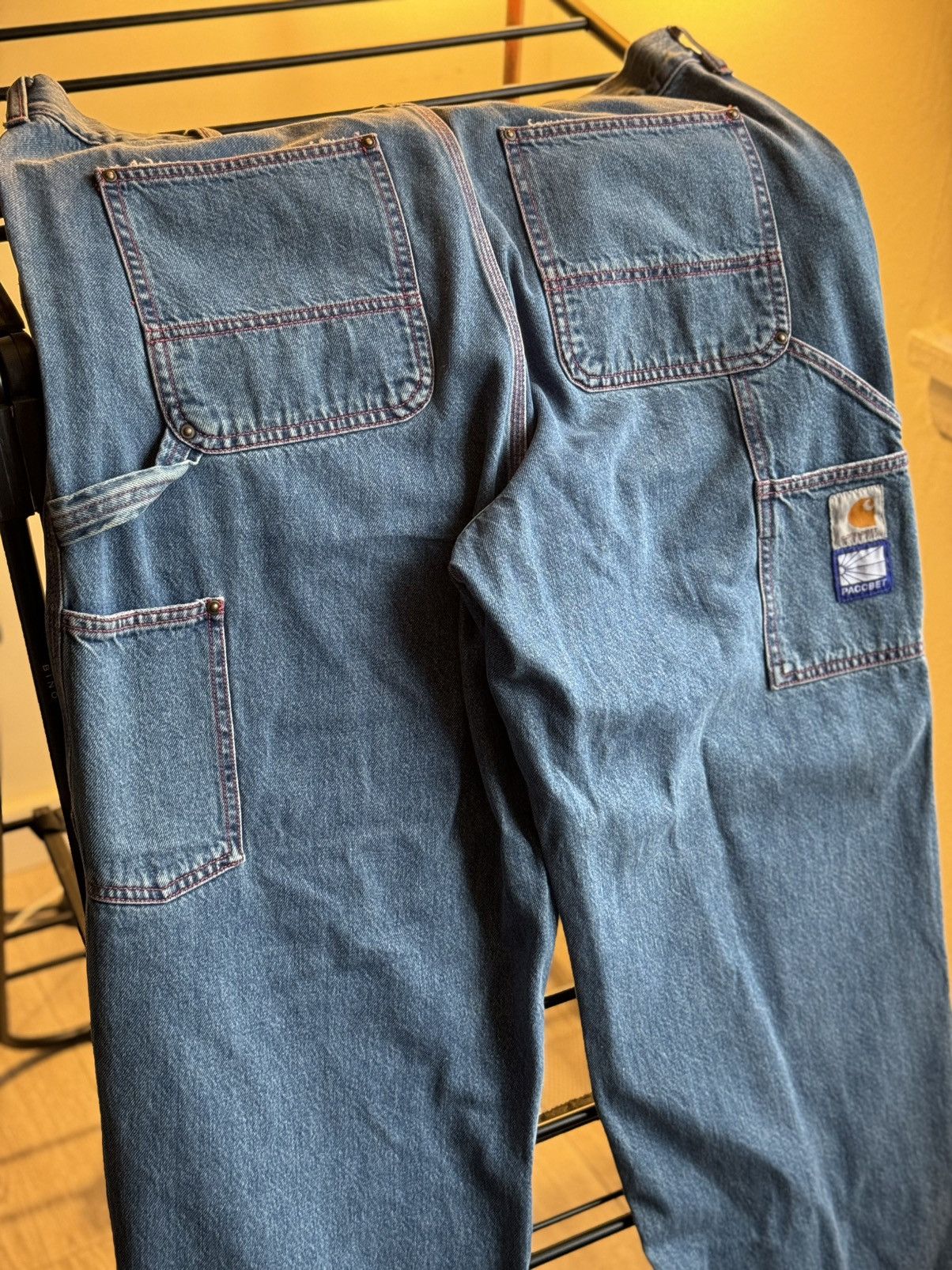 Carhartt Wip × PACCBET PACCBETT x WIP Double Knee Pants Size US 34 / EU 50 - 4 Thumbnail