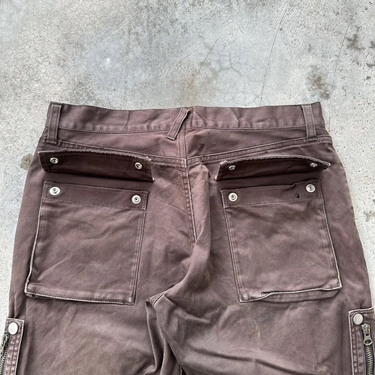PPFM STEALS💥Vtg PPFM Utility Multipocket Faded Double Bones Pant Size US 31 - 12 Thumbnail