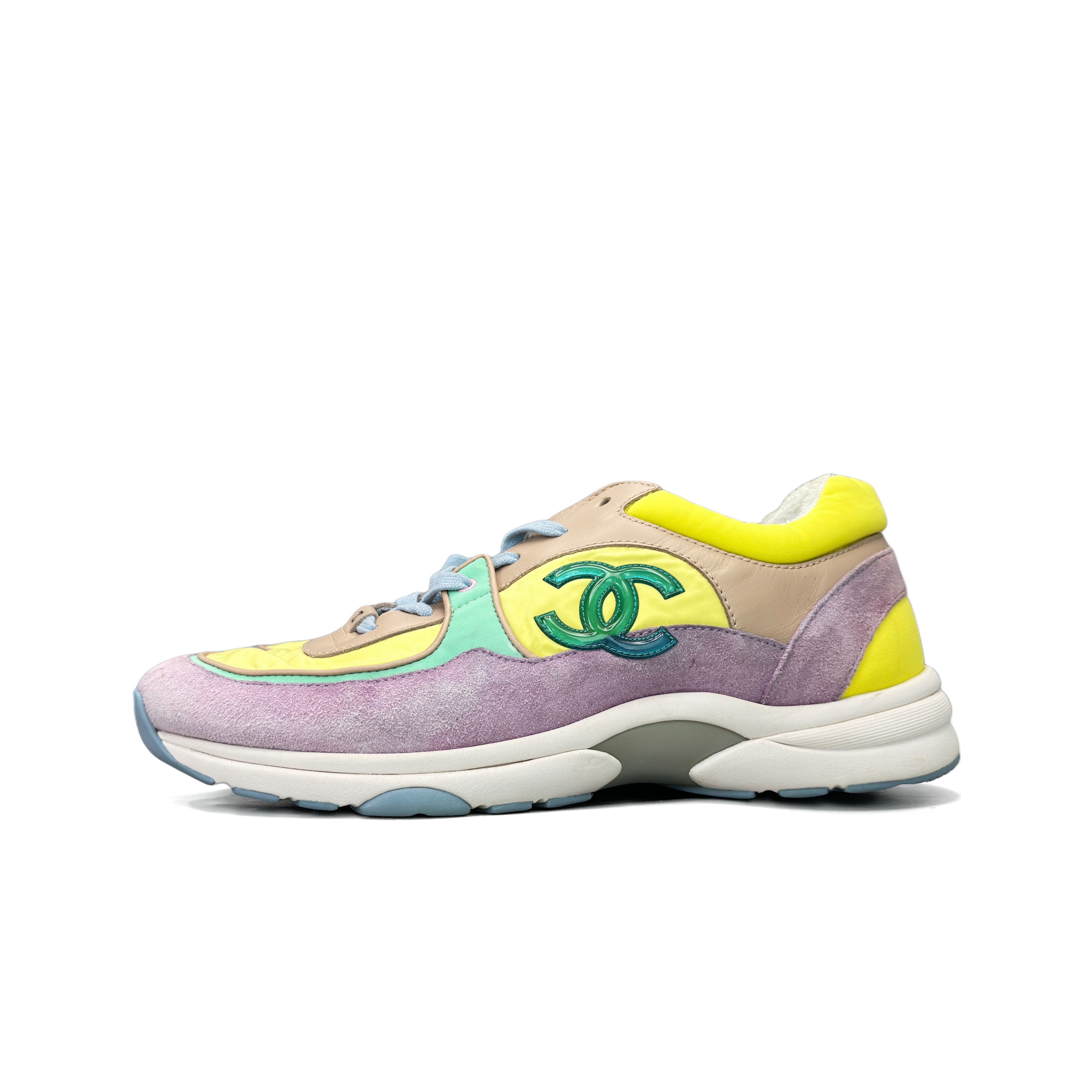 Chanel Chanel Multicolor Suede Sneakers Size 42 Size US 12 / IT 42 - 1 Thumbnail