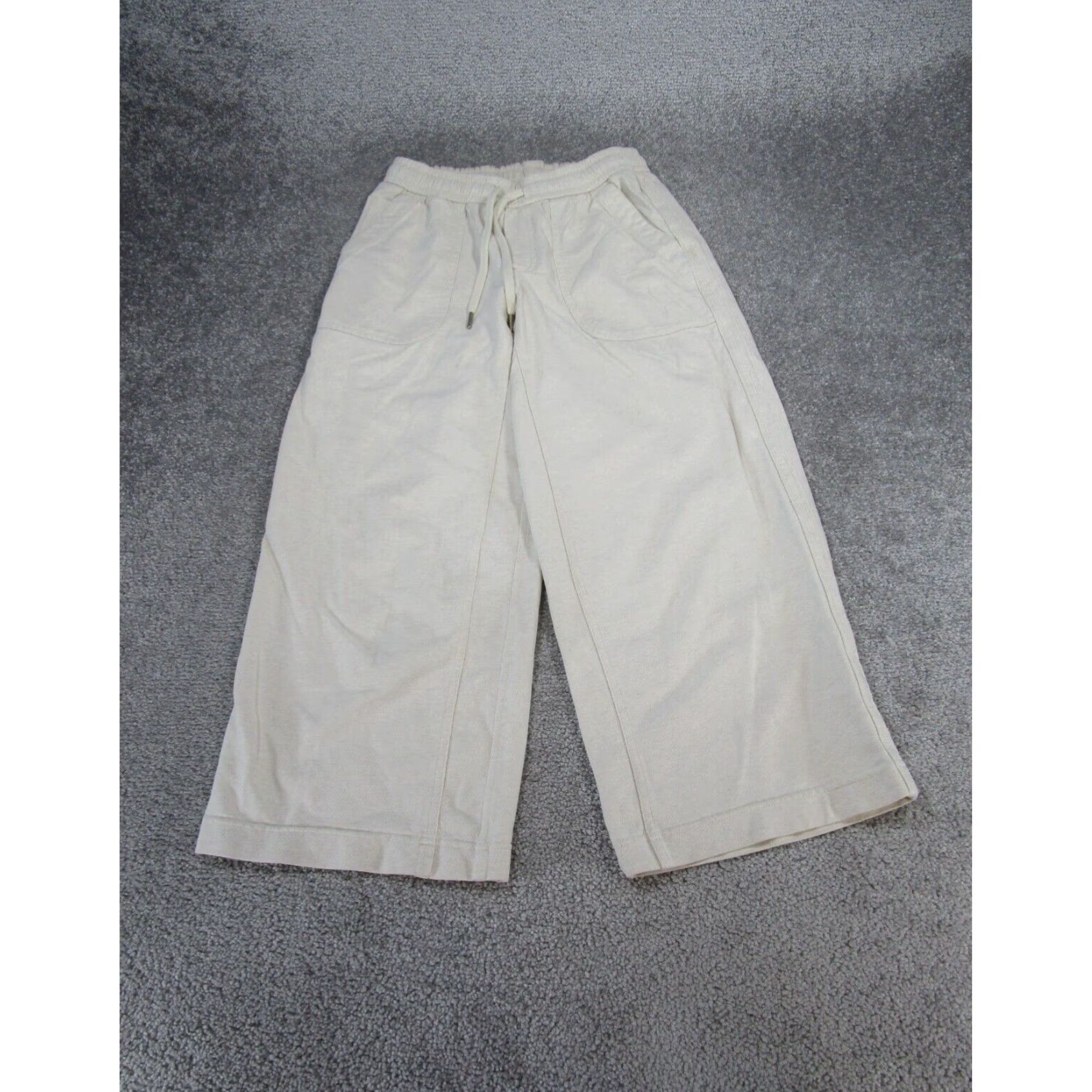 Athleta Athleta Womens Farallon Wide Crop Beige Pants 0 XL Extra Large Size 25" / US 0 / IT 36 - 1 Thumbnail