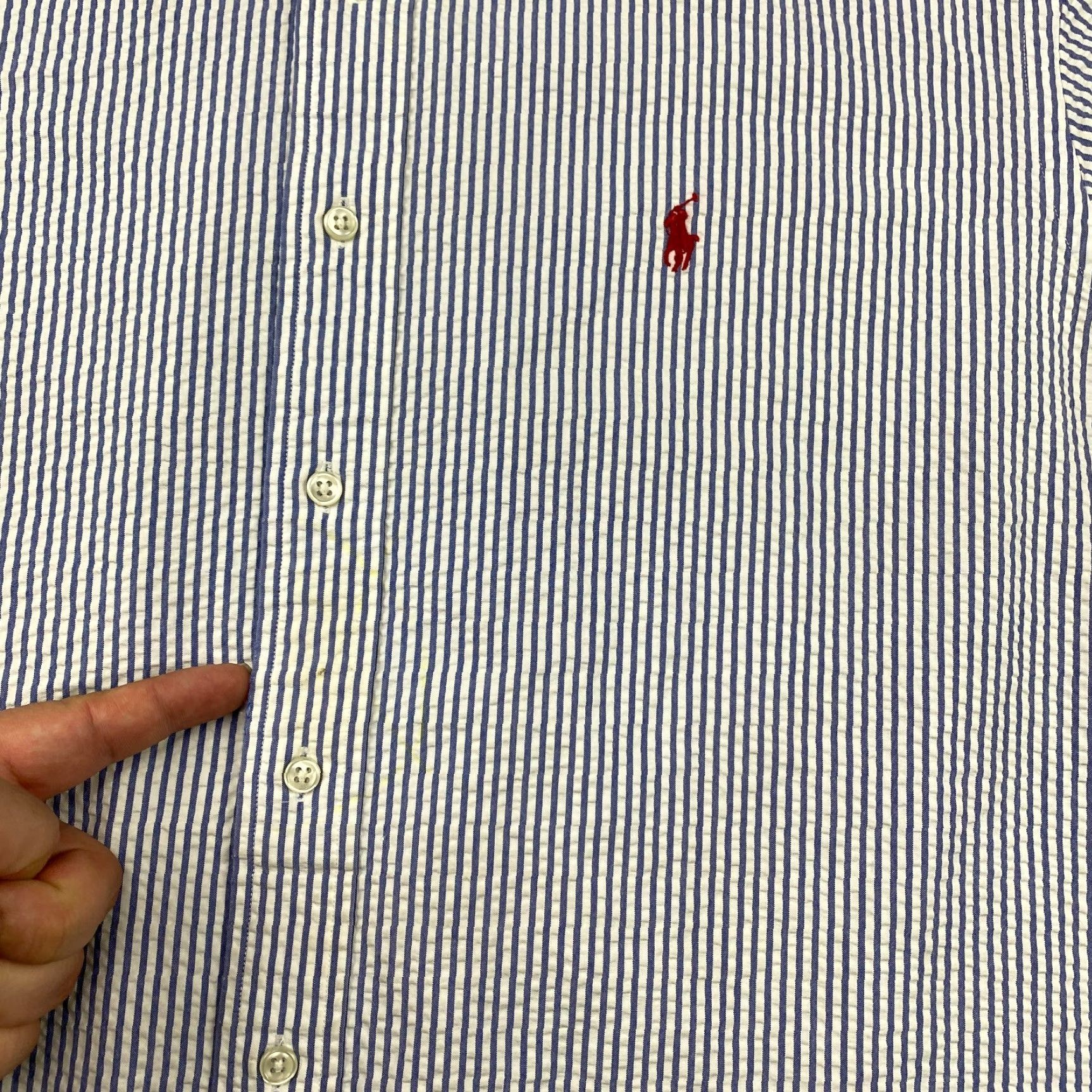 Ralph Lauren Ralph Lauren Button-Down Shirt Mens XL Striped Classic Fit Seersucker Multicolor Casual Size US XL / EU 56 / 4 - 4 Thumbnail