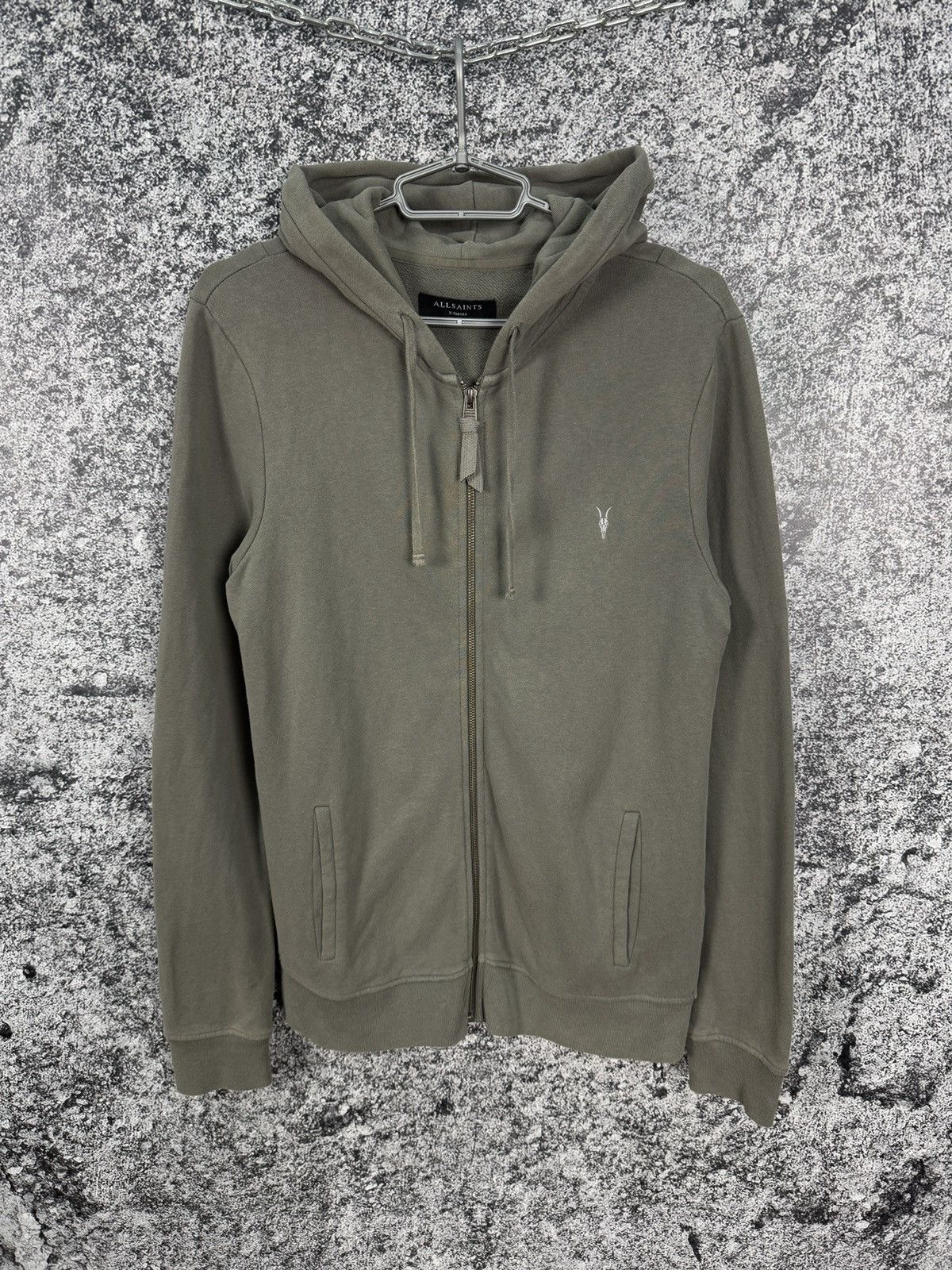 Allsaints Men’s Allsaints Raven Hoody Full Zip Luxury Hoodie Size XS Size US XS / EU 42 / 0 - 1 Thumbnail