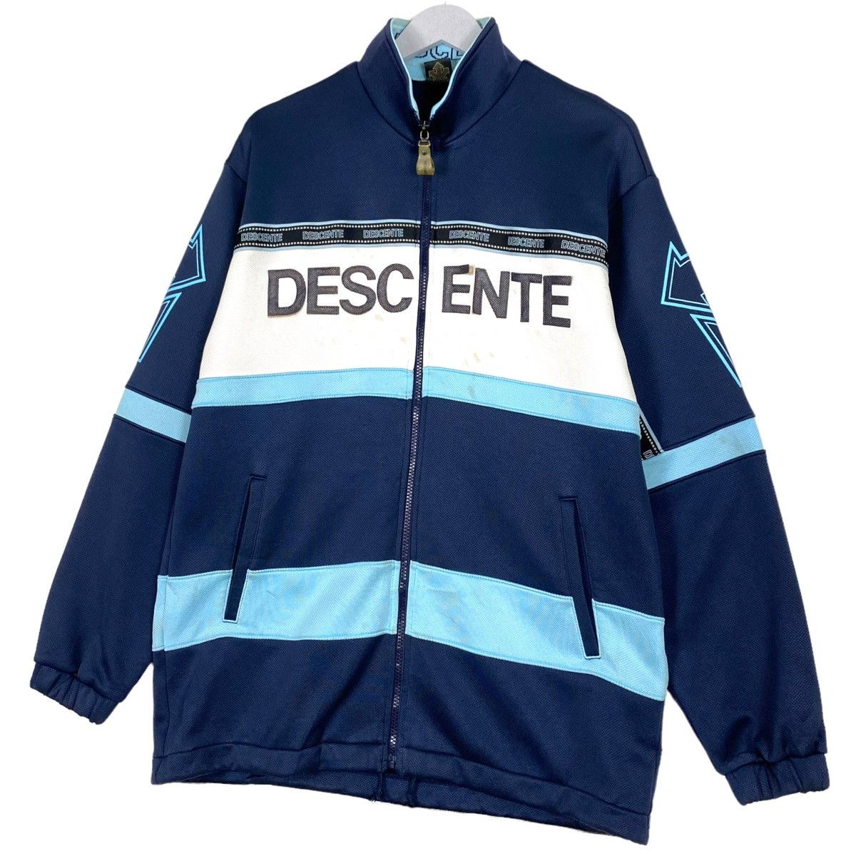 Descente × Japanese Brand 💥90s DESCENTE SPORT TRACK TOP ZIPER JACKET Size US L / EU 52-54 / 3 - 2 Thumbnail
