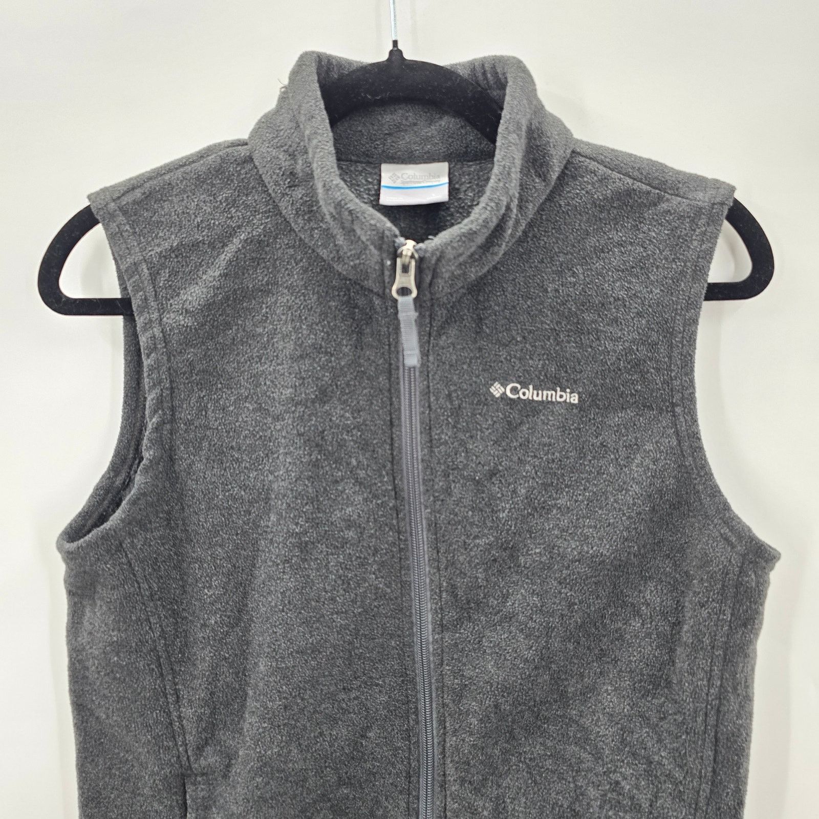 Columbia Columbia Gray Full Zip-Up Vest Top Jacket Fleece Large Size L / US 10 / IT 46 - 3 Thumbnail