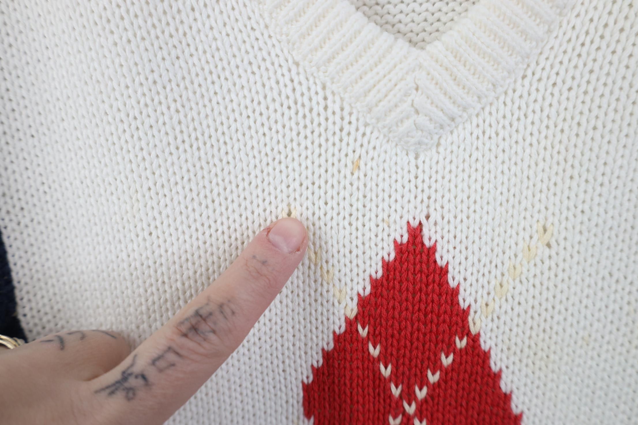 Vintage Vintage 80s 90s Streetwear Cotton Cable Knit Golf Sweater Size US L / EU 52-54 / 3 - 6 Thumbnail