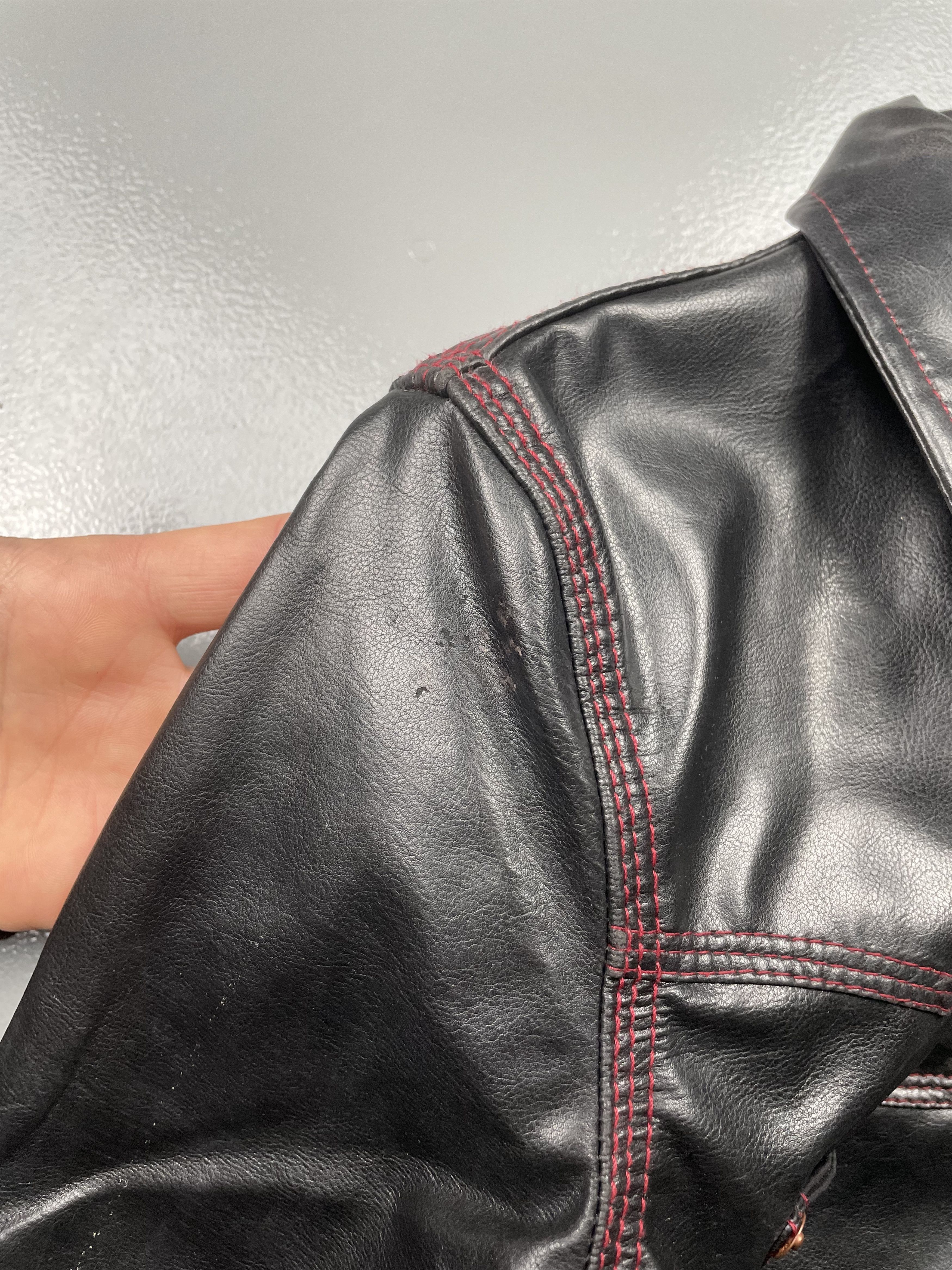 Jean Paul Gaultier vintage Gaultier Jean's faux leather zip-up shirt Size XS / US 0-2 / IT 36-38 - 8 Thumbnail