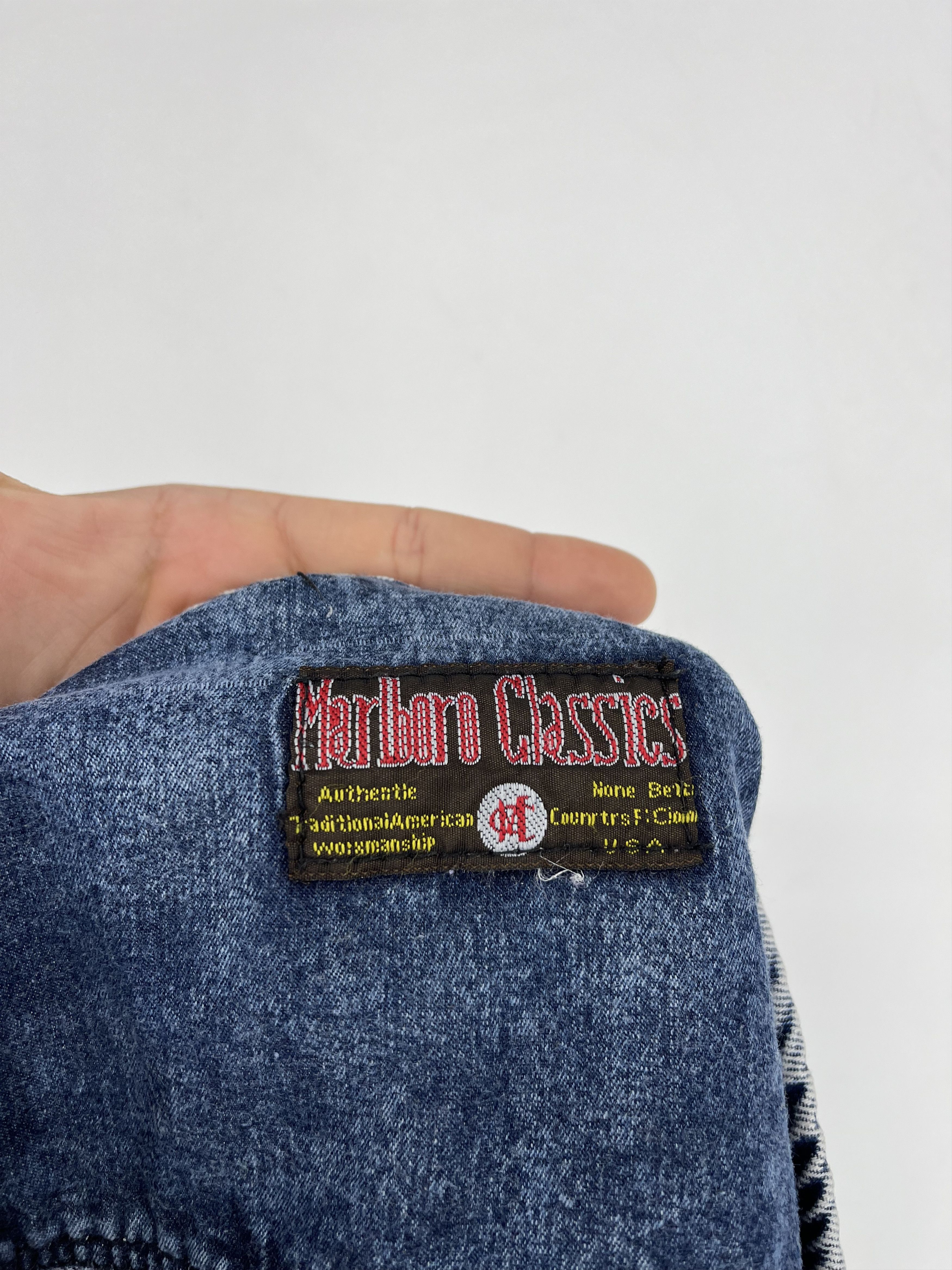 Other Marlboro Classics Vintage Washed Multi-Pocket Denim Vest Size US M / EU 48-50 / 2 - 14 Thumbnail