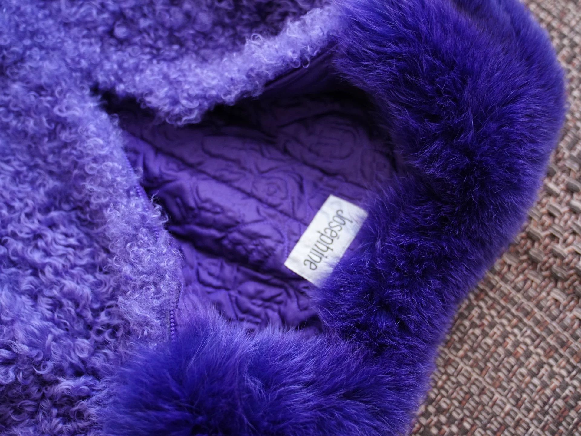 Vintage Vintage Rare Purple Curly Shearling Size S Size S / US 4 / IT 40 - 7 Thumbnail