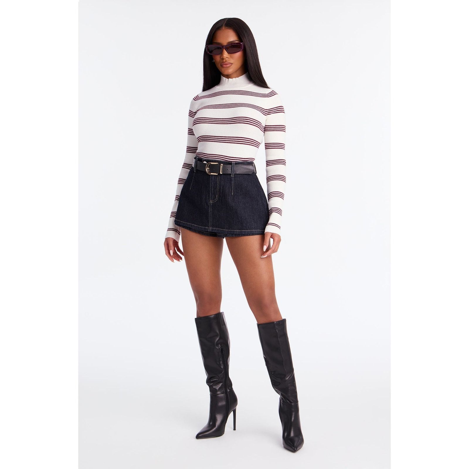 Other Kelsa Striped Sweater Top - Ivory/combo - Size L Size L / US 10 / IT 46 - 2 Thumbnail