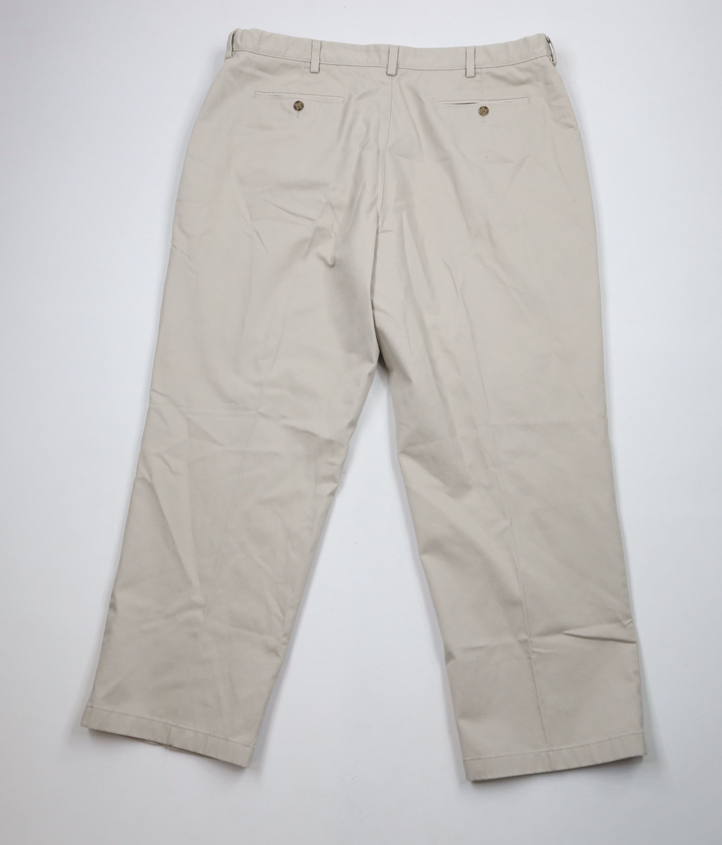 L.L. Bean × Vintage Deadstock Vintage LL Bean Chino Pants Trousers Stone Cotton Size US 42 / EU 58 - 9 Thumbnail
