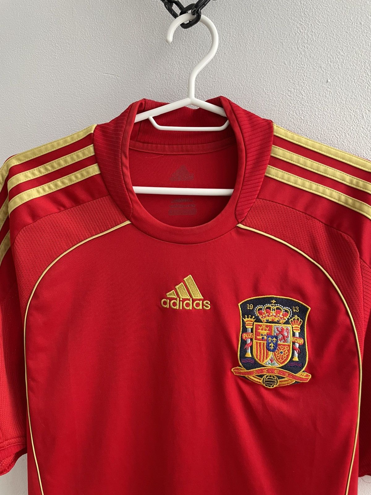 Adidas Spain Team 2007 2008 Home Soccer Jersey Football Shirt Adida Size US L / EU 52-54 / 3 - 3 Thumbnail