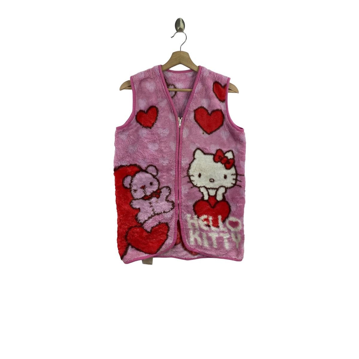 Disney HELLO KITTY Cartoon Disney Movie Overprint Fleece Size S / US 4 / IT 40 - 2 Thumbnail