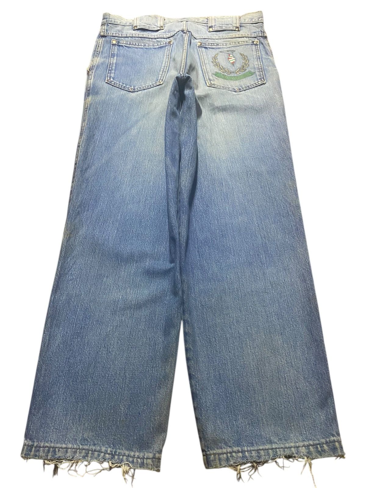Trussardi Vintage Japanese Brand Trussardi Mud Wash Loose Jeans Size US 32 / EU 48 - 2 Thumbnail