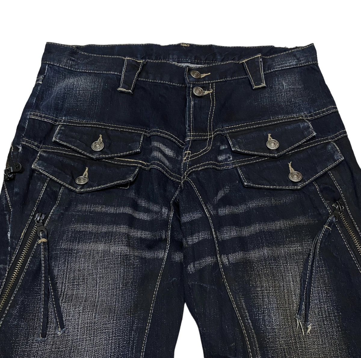 If Six Was Nine Rare Design Vintage Japanese Brand PPFM Tactical Jeans 1990s Size US 34 / EU 50 - 3 Thumbnail