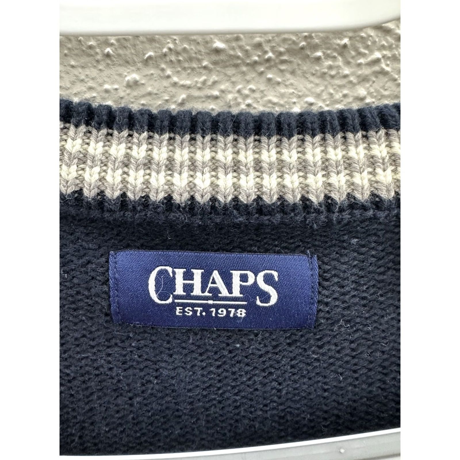 Chaps Chaps Sweater XXL Navy Blue Knit Long Sleeve Pullover Mens Shirt Category Pullover Casual 90s Classic Men’s Knitwear Size US XXL / EU 58 / 5 - 4 Thumbnail