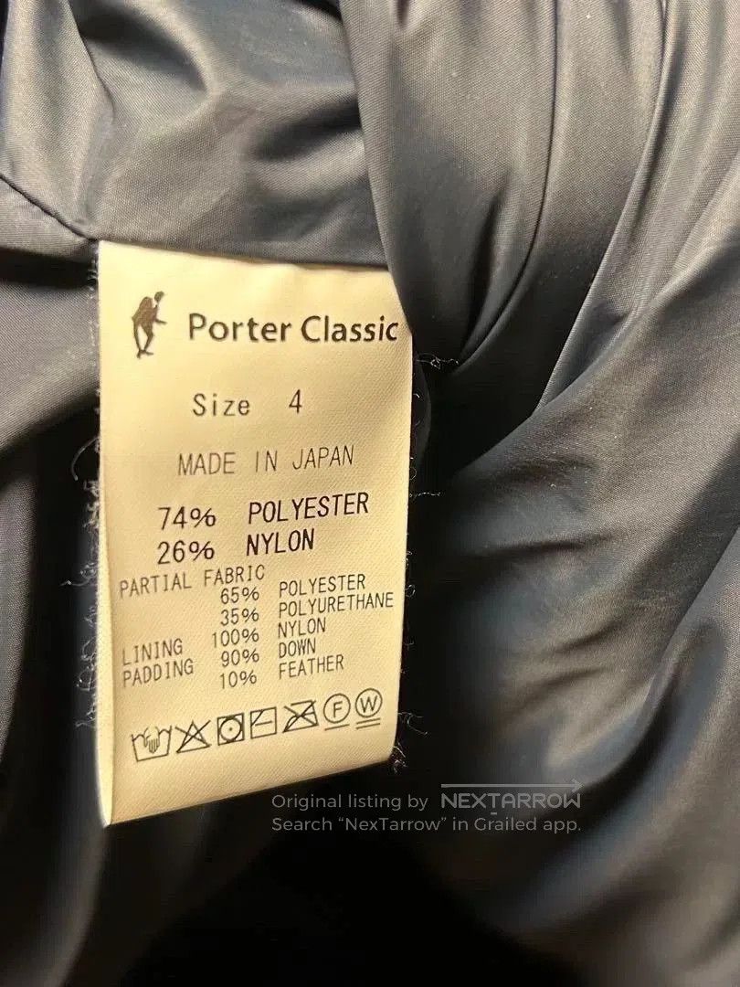 Porter Classic porter classic weather down jacket in blue. Size US M / EU 48-50 / 2 - 6 Thumbnail