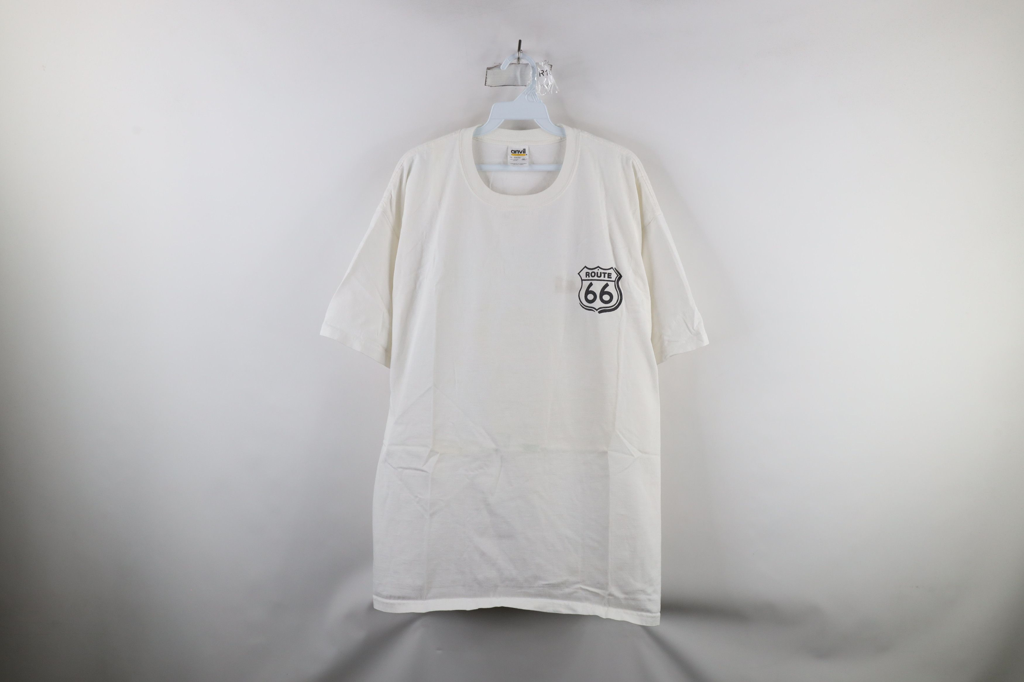 Vintage Vintage 90s Streetwear Spell Out Route 66 T-Shirt White Size US L / EU 52-54 / 3 - 1 Thumbnail