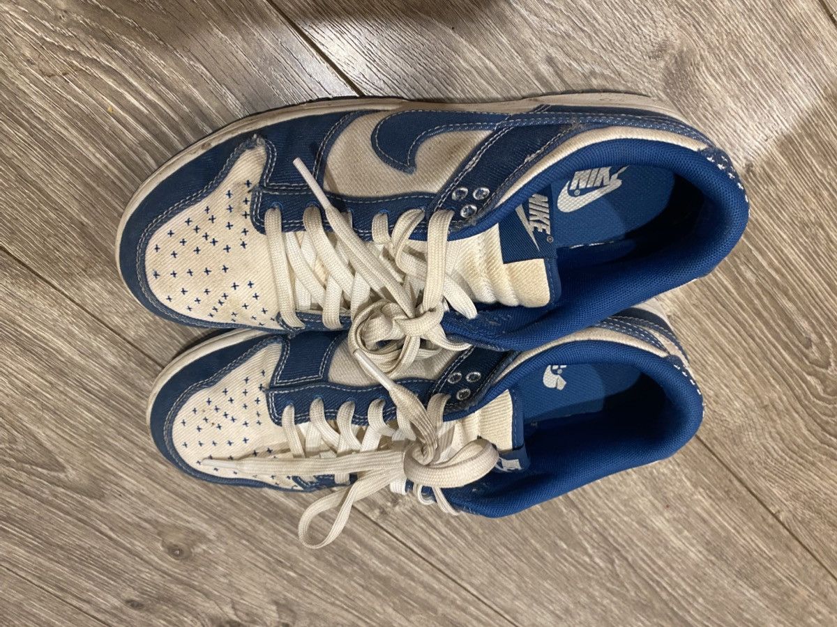 Nike Blue denim lows Size US 9.5 / IT 39.5 - 1 Thumbnail