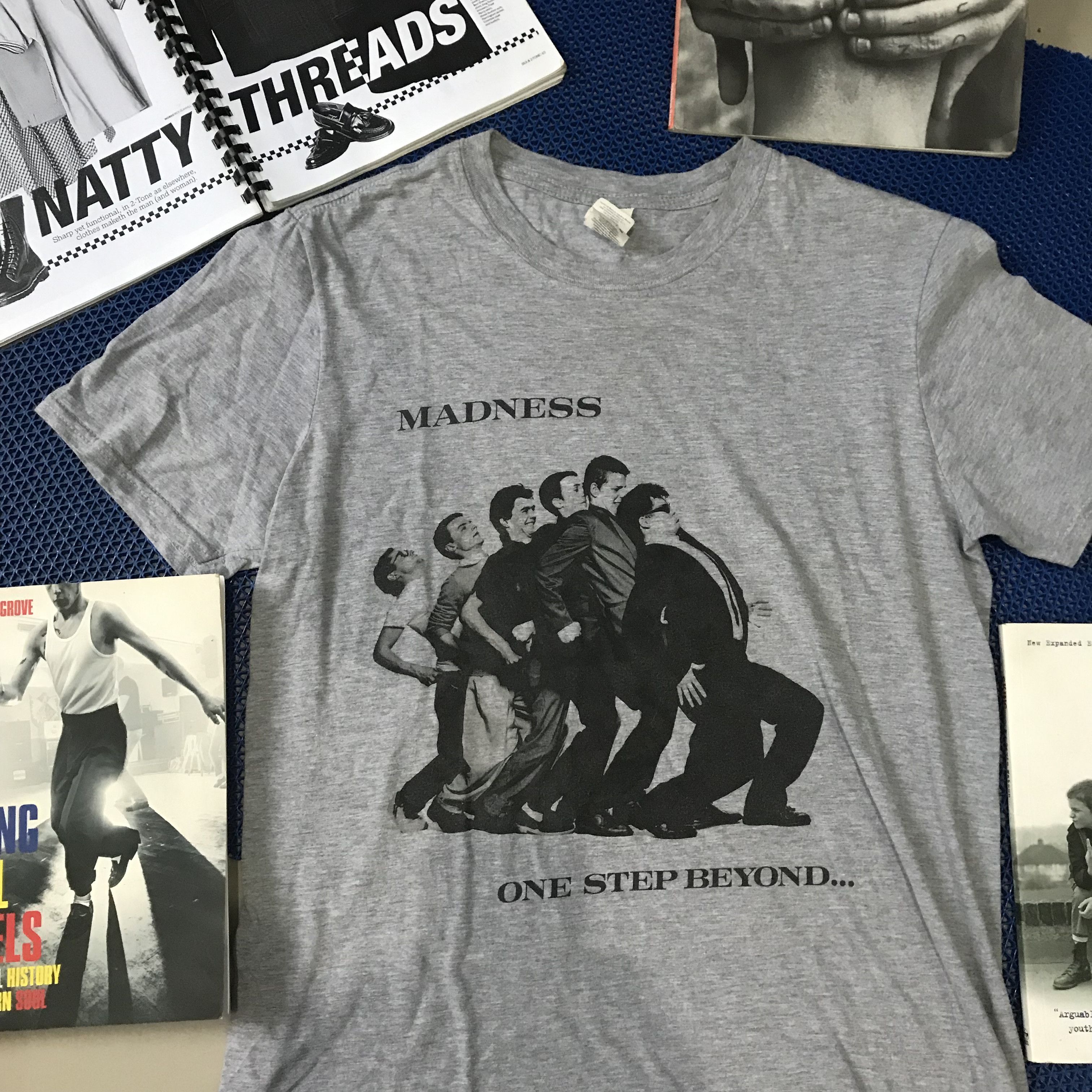 Band Tees × Madness Vintage madness ONE STEP BEYOND Ska Two Tone Tshirt grey tee Size US M / EU 48-50 / 2 - 3 Thumbnail
