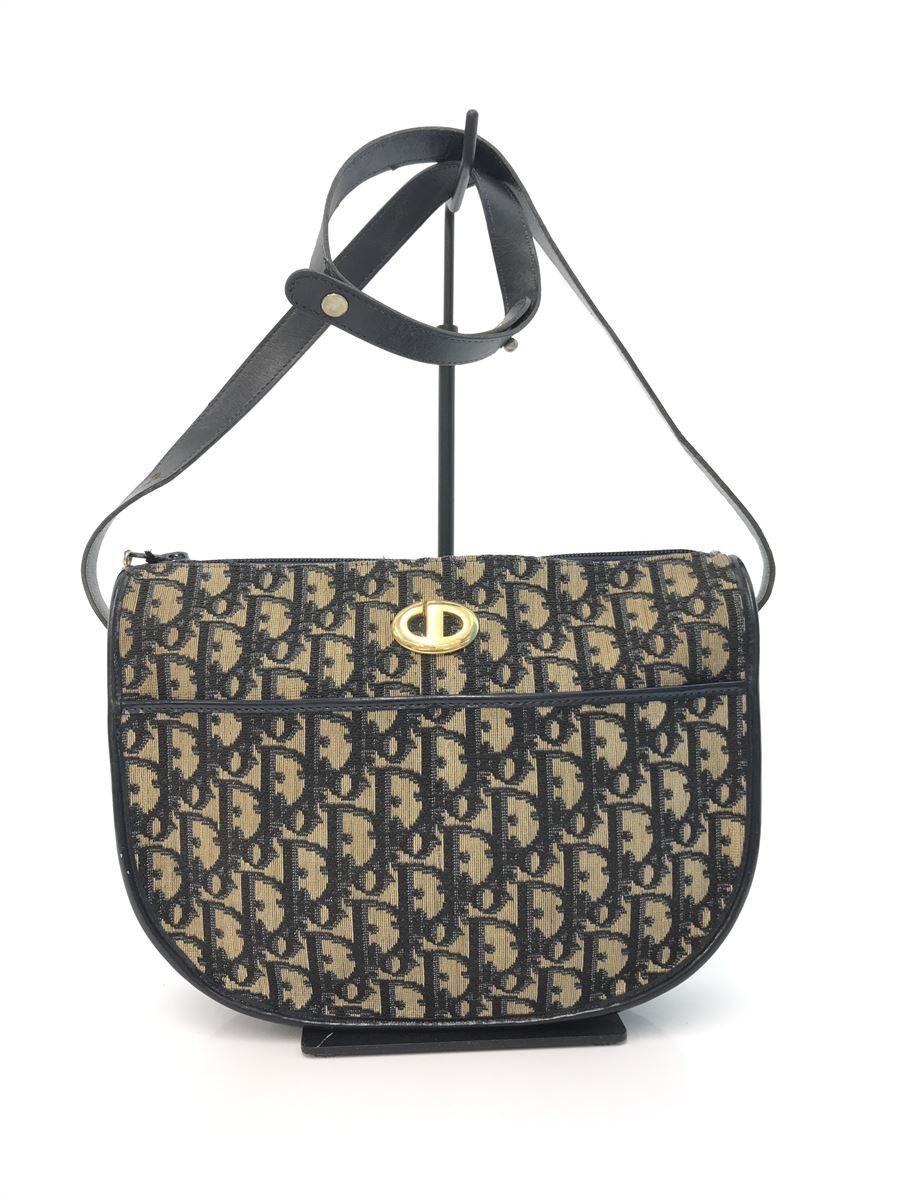 Dior Handbag Canvas Navy Whole Pattern
