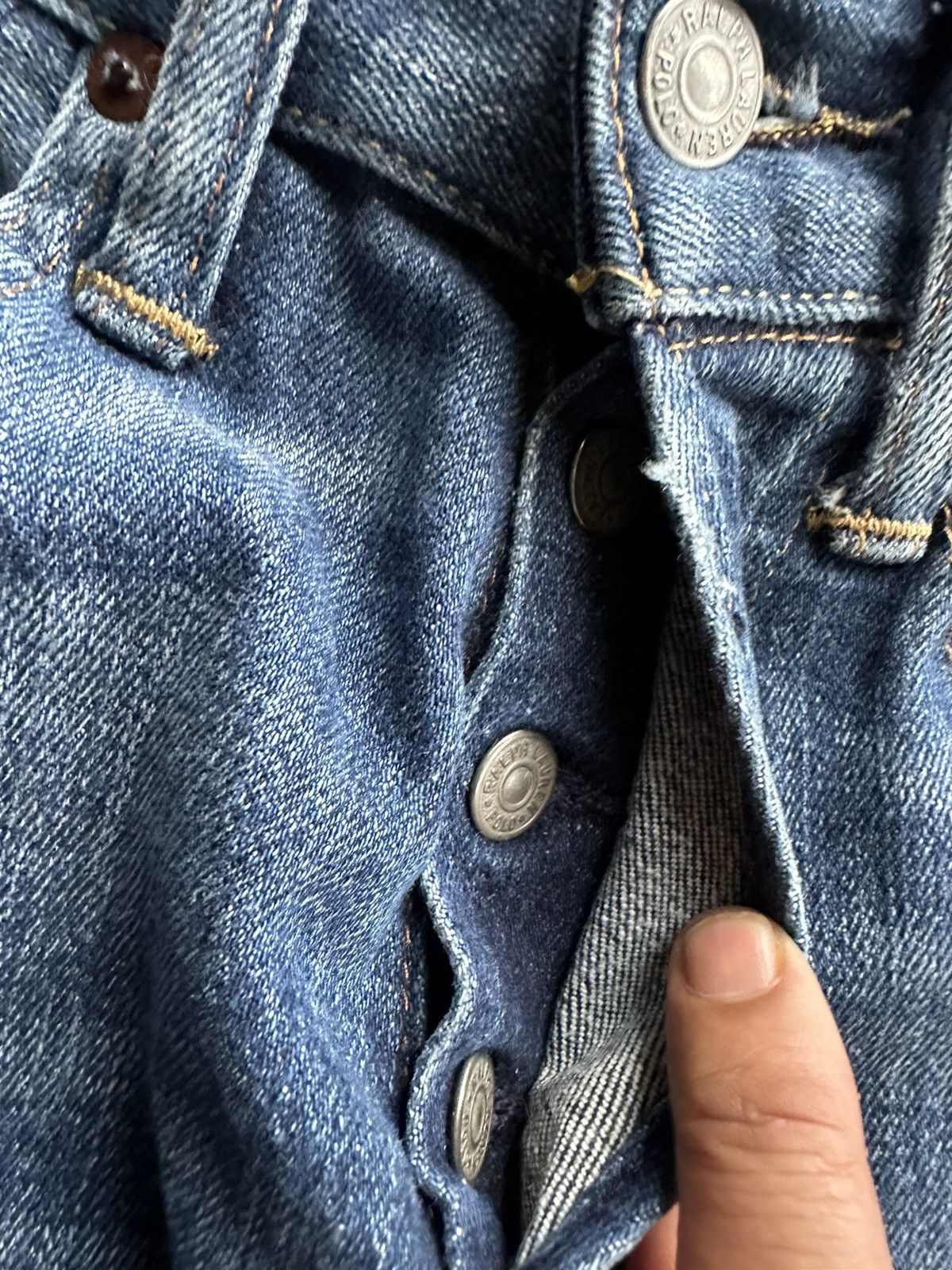 Polo Ralph Lauren Vintage Polo Ralph Lauren Slim Fit Denim 28x30 D415 Size US 28 / EU 44 - 14 Thumbnail