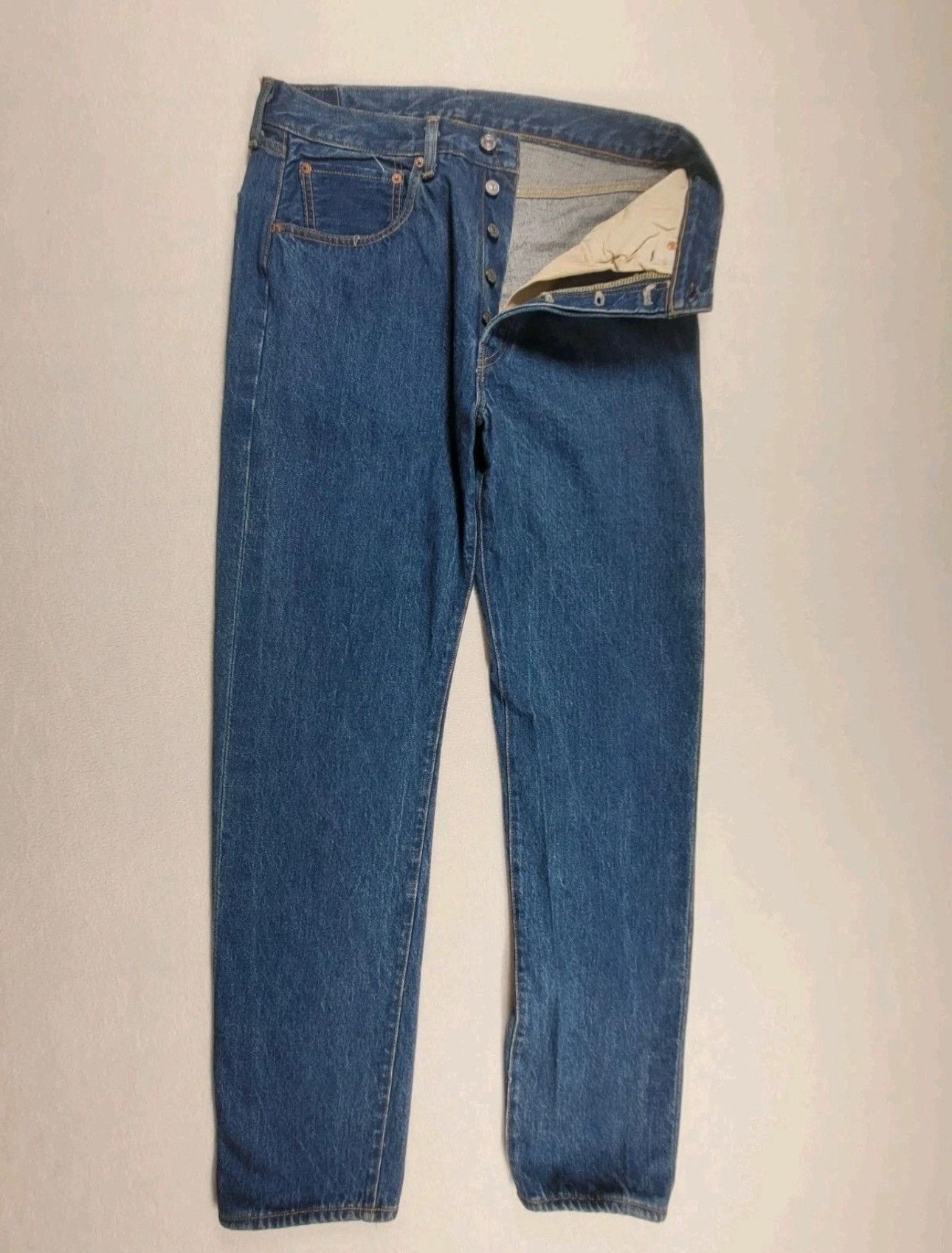 Levi's Vintage Clothing Rare Levis 501xx 1955 Selvedge 32x32 LVC Vintage Big E Size US 32 / EU 48 - 7 Thumbnail