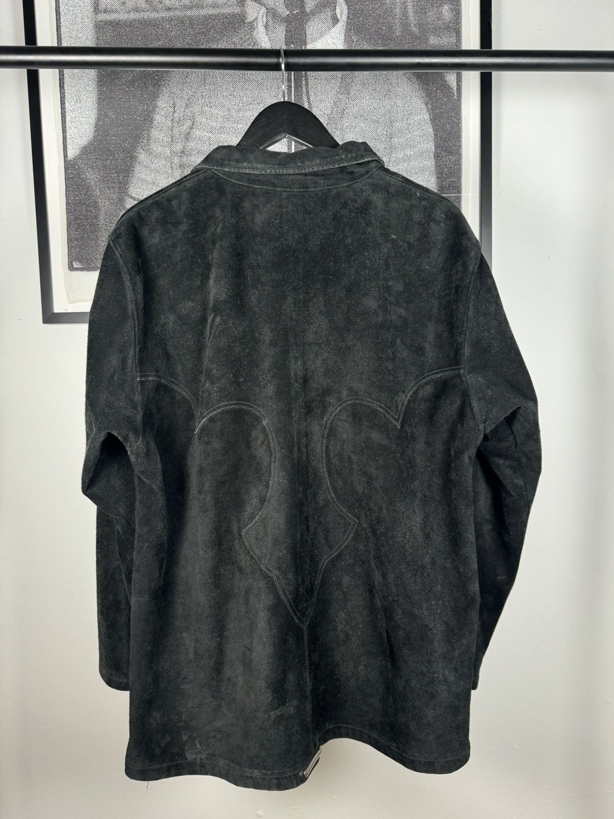 Chrome Hearts 90s GRAIL🚭 SUEDE WESTERN FLEUR JACKET .925 SILVER DOUBLE ZIP Size US L / EU 52-54 / 3 - 3 Thumbnail