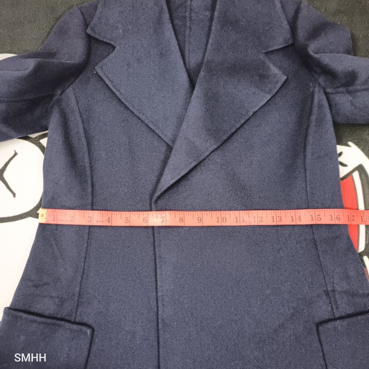Agnona 🔥 Vintage AGNONA Navy Wool Jacket – Size 40 Size M / US 6-8 / IT 42-44 - 19 Thumbnail
