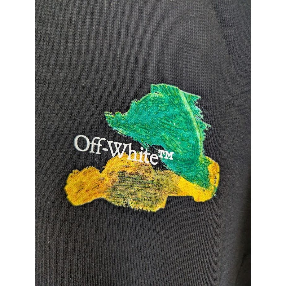 Off-White o1rshd1 Brush Arr Slim Hoodie in Black Multicolor Size US S / EU 44-46 / 1 - 4 Thumbnail
