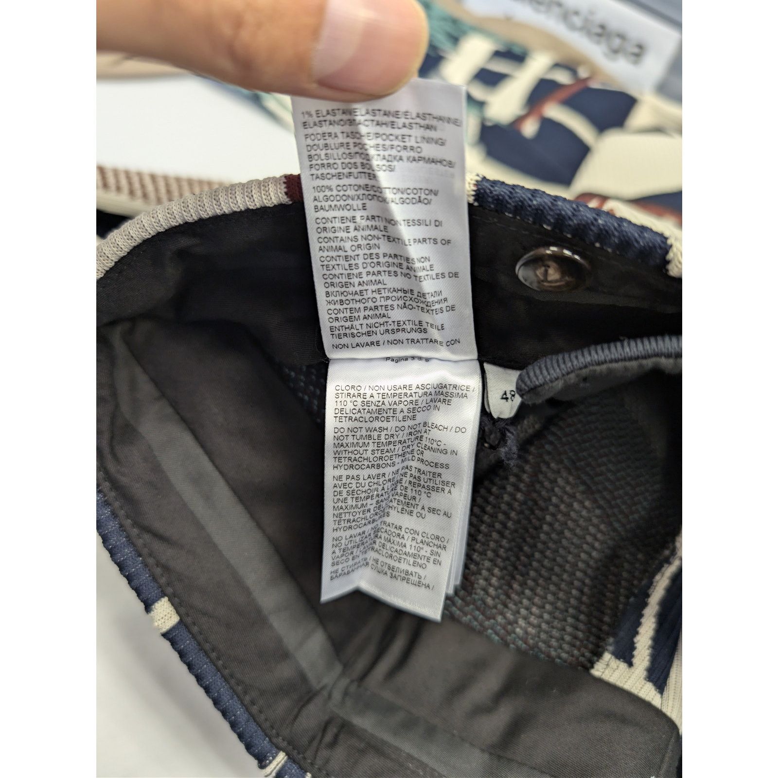 Bottega Veneta o1rshd1 Window Jacquard Trousers Sweatpants in Midnight Blue Size US 32 / EU 48 - 20 Thumbnail