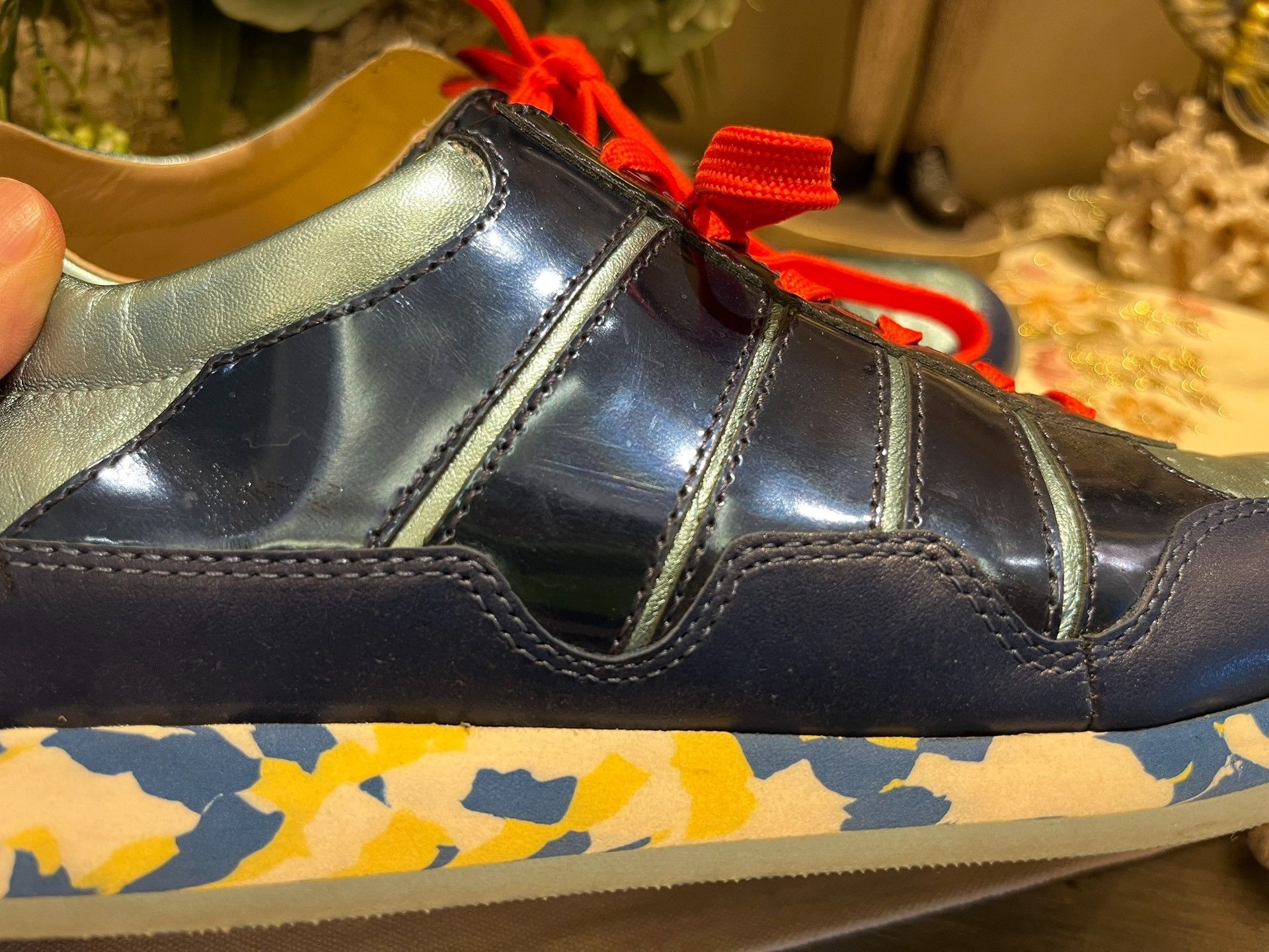 Dolce & Gabbana Dolce Gabbana Metallic Reflective Sneakers Size US 7 / EU 40 - 5 Thumbnail