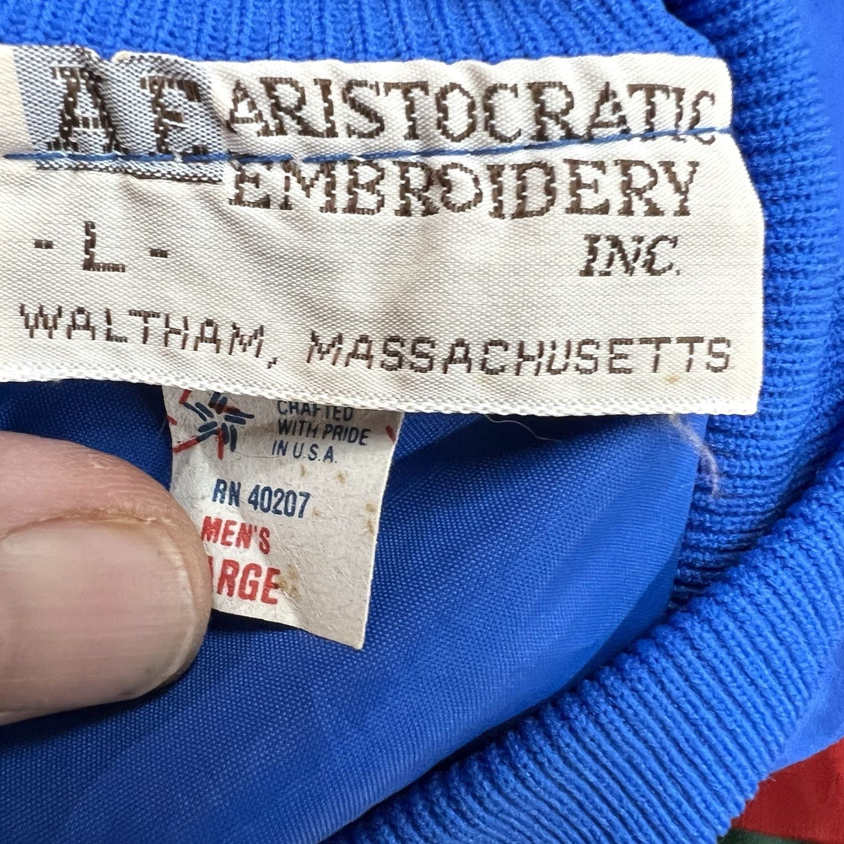 Vintage VINTAGE AF Aristocratic Sail Boston 1992 Miller Lite Sponsor Windbreaker Mens L Blue Jacket Size US L / EU 52-54 / 3 - 5 Thumbnail