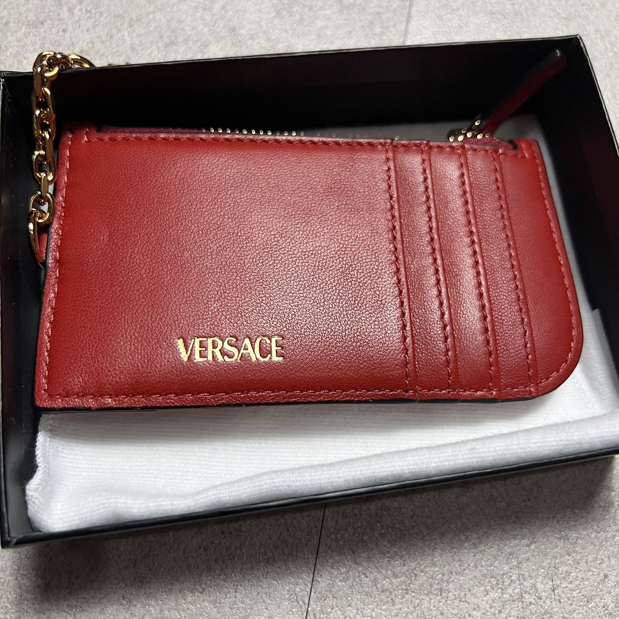 Versace New VERSACE quilting Card Case Wallet Size ONE SIZE - 2 Thumbnail