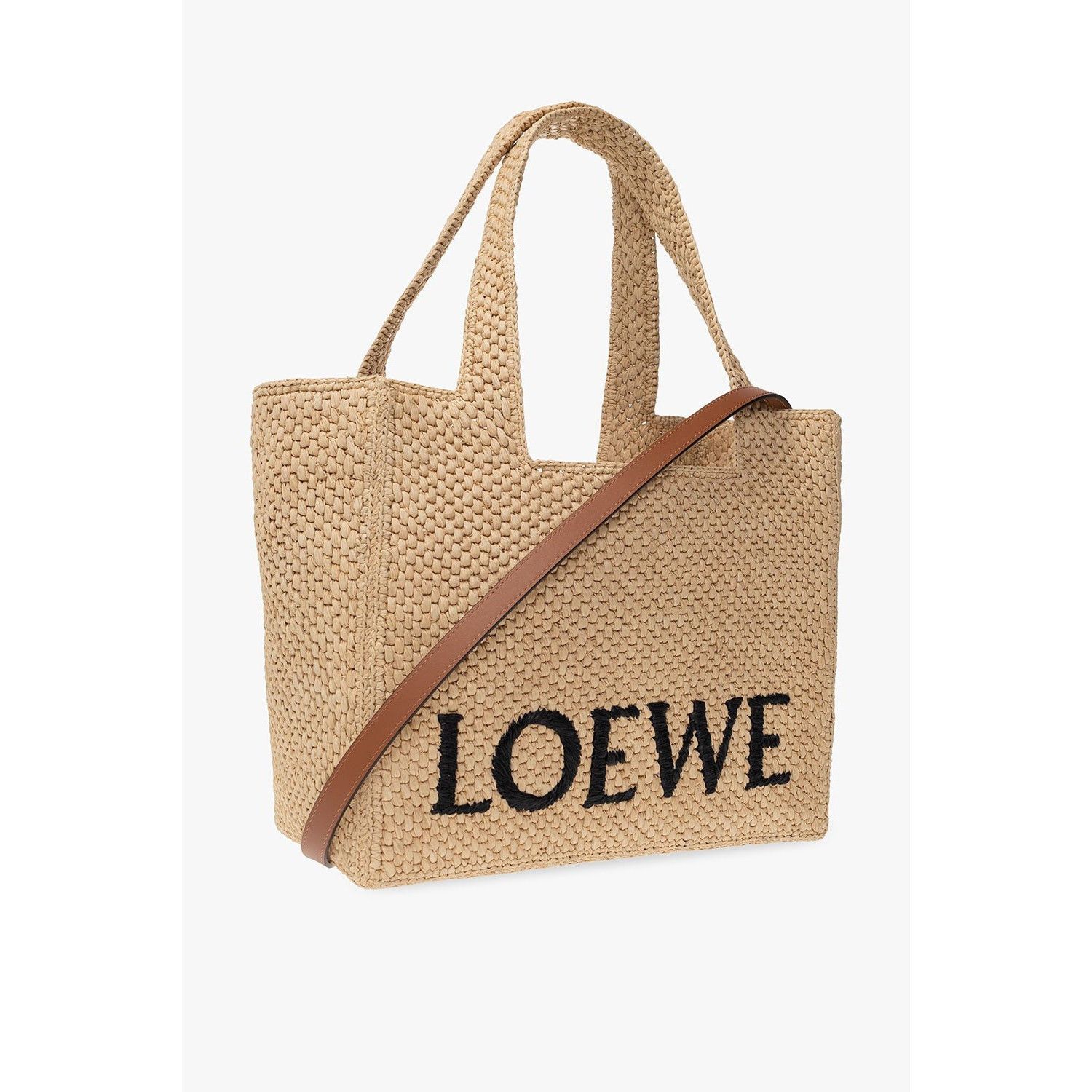 Loewe LOEWE $1850 Natural Medium Raffia Tote Bag New & Authentic Size ONE SIZE - 3 Thumbnail