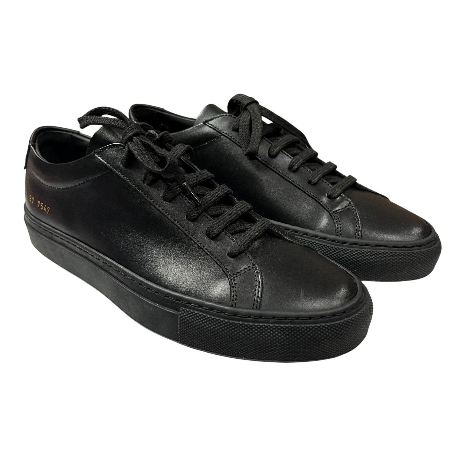 Common Projects Common Projects Achilles Low Black Leather Sneakers EU37 Size US 6.5 / IT 36.5 - 2 Thumbnail