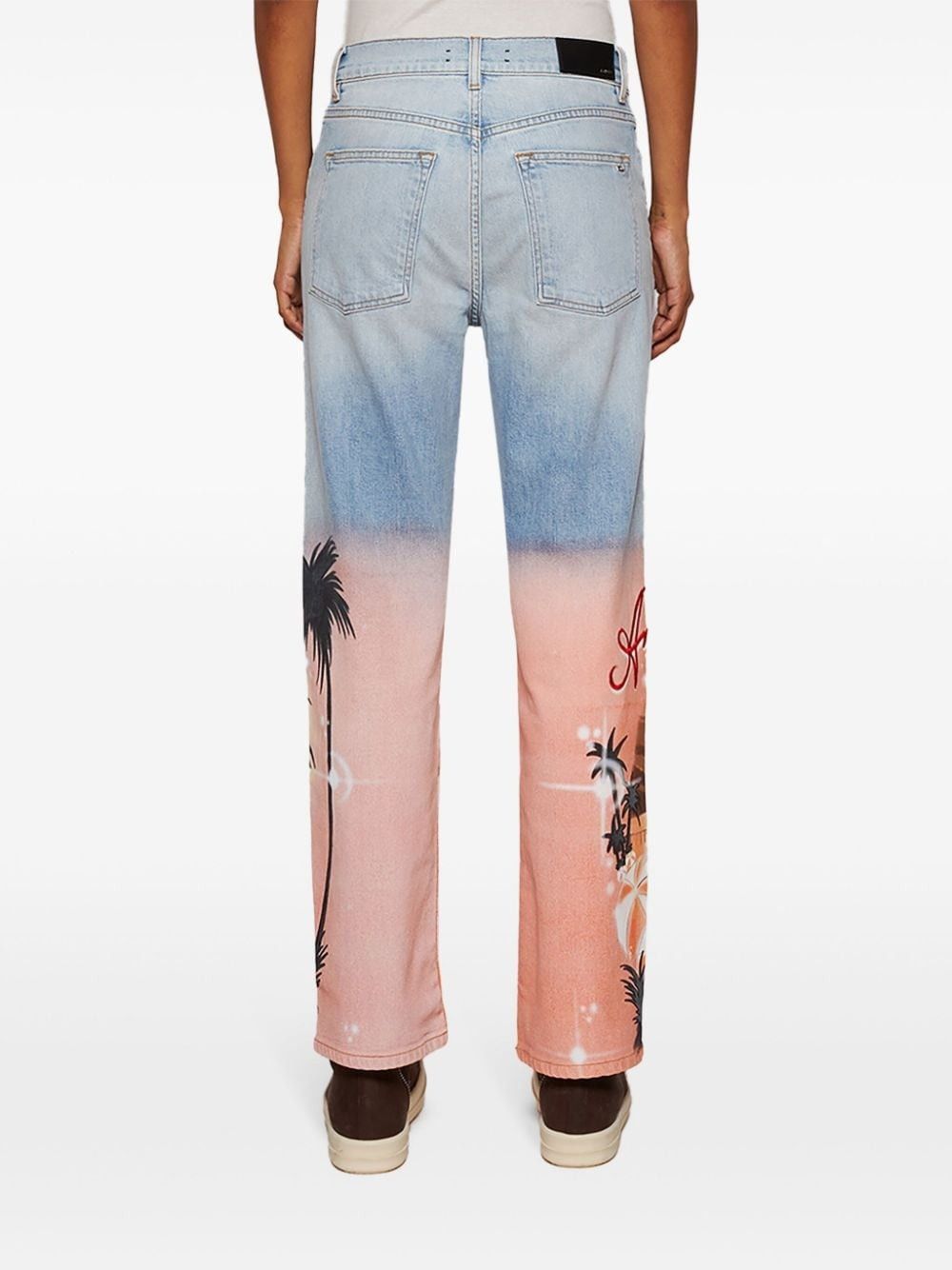Amiri o1s1wg110625 Resort Club Straight Jeans in Multicolor Size 26" / US 2 / IT 38 - 5 Thumbnail