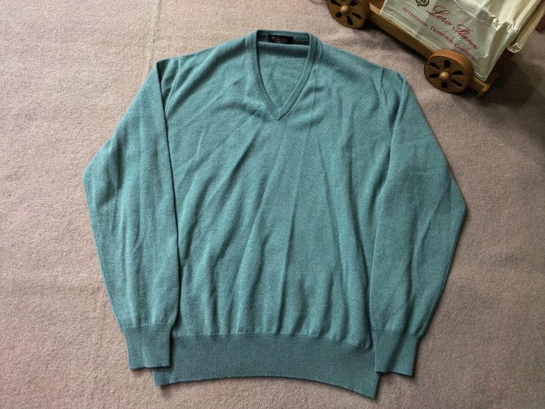 Loro Piana LORO PIANA Small cashmere peach collar sweater Size US L / EU 52-54 / 3 - 3 Thumbnail