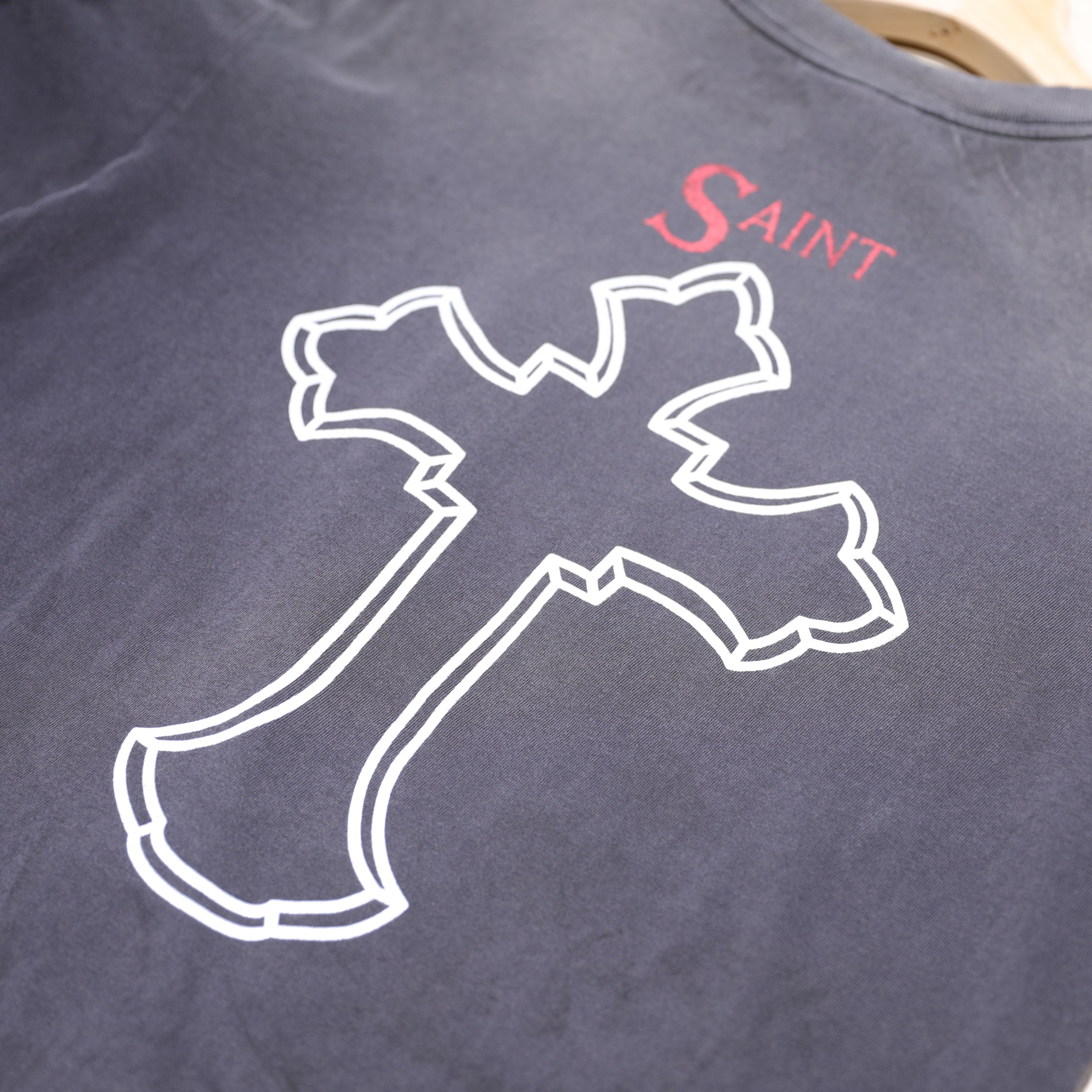 Saint Michael Saint Mxxxxxx 2pac Vintage Black Tee Size US XL / EU 56 / 4 - 4 Thumbnail