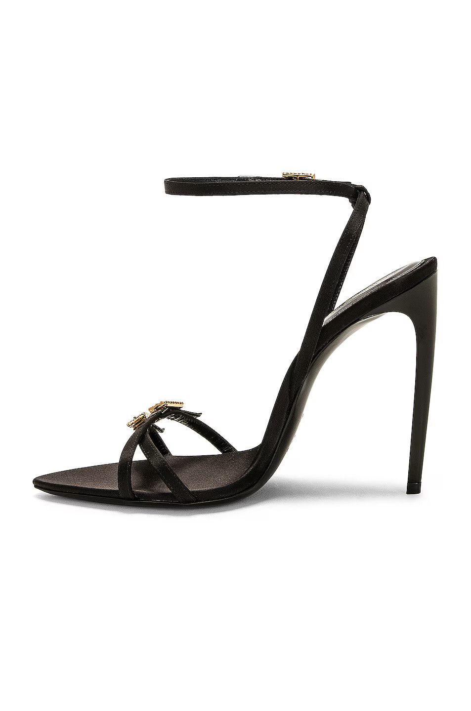 Saint Laurent Paris o1bcso1str1124 Cassie Sandals in Black Size US 11 / IT 41 - 4 Thumbnail