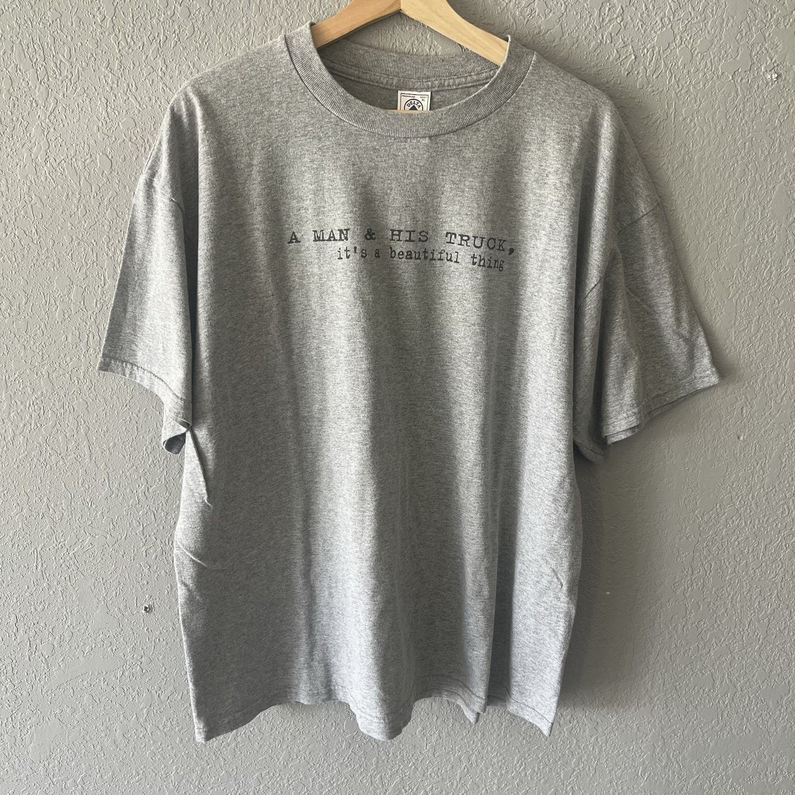 Vintage Vintage 90’s Spellout “a Man And His Truck” Tshirt Men’s XL Size US XL / EU 56 / 4 - 1 Thumbnail