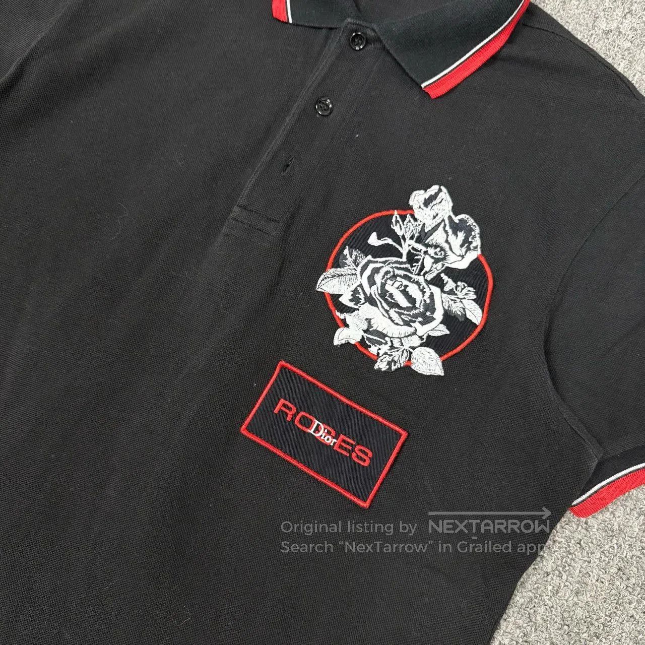 Dior Dior Black Embroidered Logo Short Sleeve Polo. Size US L / EU 52-54 / 3 - 3 Thumbnail