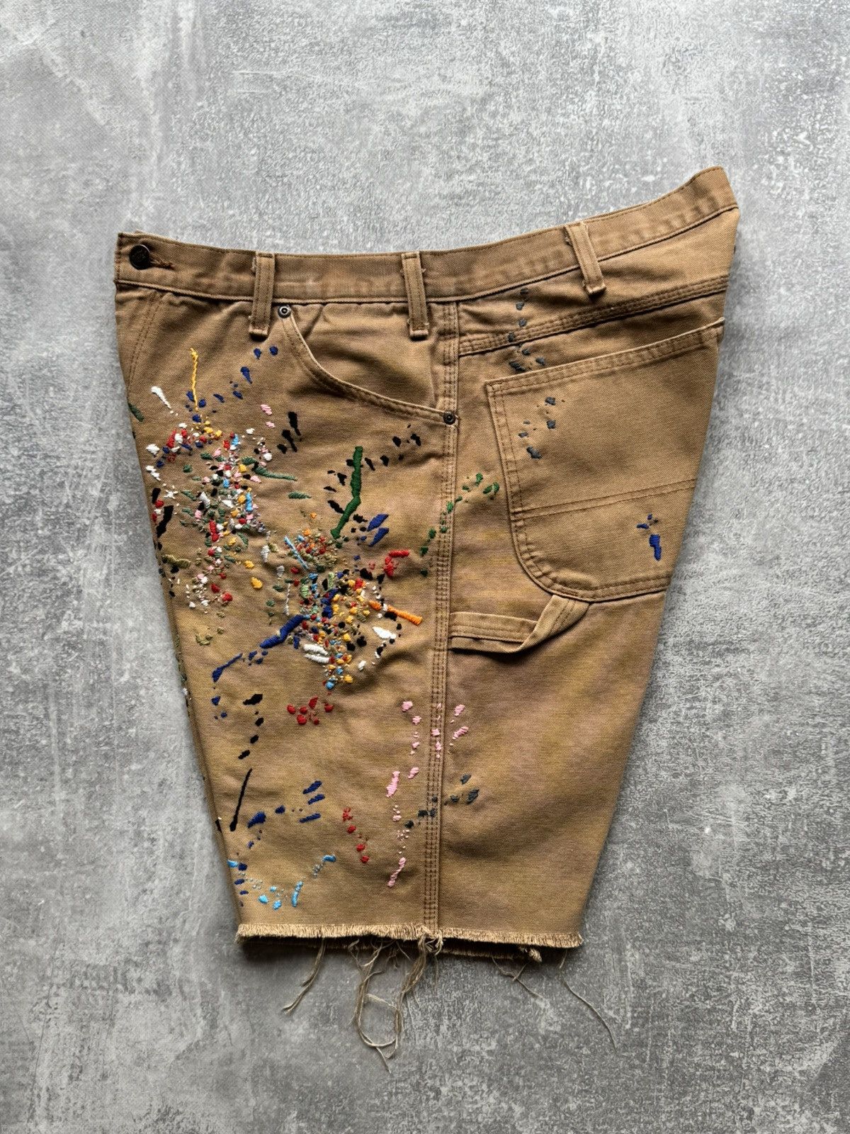 Dickies Hand Made Fake Embroidered Stains Shorts Dickies Work Wear Size US 34 / EU 50 - 10 Thumbnail