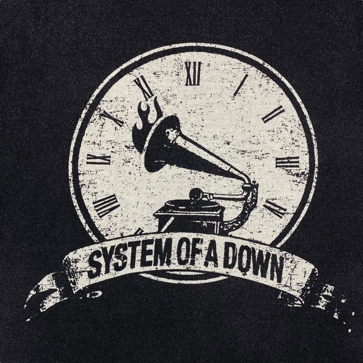 Band Tees × Vintage Vintage 00's SYSTEM Of A DOWN Gramophone Graphic Band Tee Size US M / EU 48-50 / 2 - 2 Thumbnail