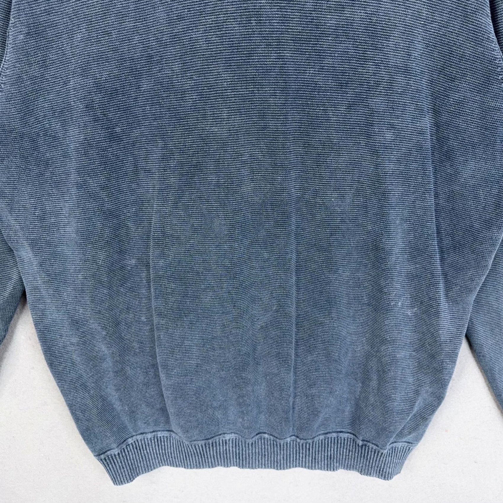 Tommy Bahama Tommy Bahama Sweater Mens Large Blue V Neck Pullover Pigment Dyed Washed Casual Size US L / EU 52-54 / 3 - 3 Thumbnail