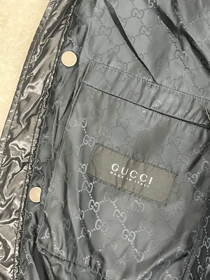 Gucci 2010s Gucci Black & Navy Hooded Puffer Jacket Size US M / EU 48-50 / 2 - 12 Thumbnail