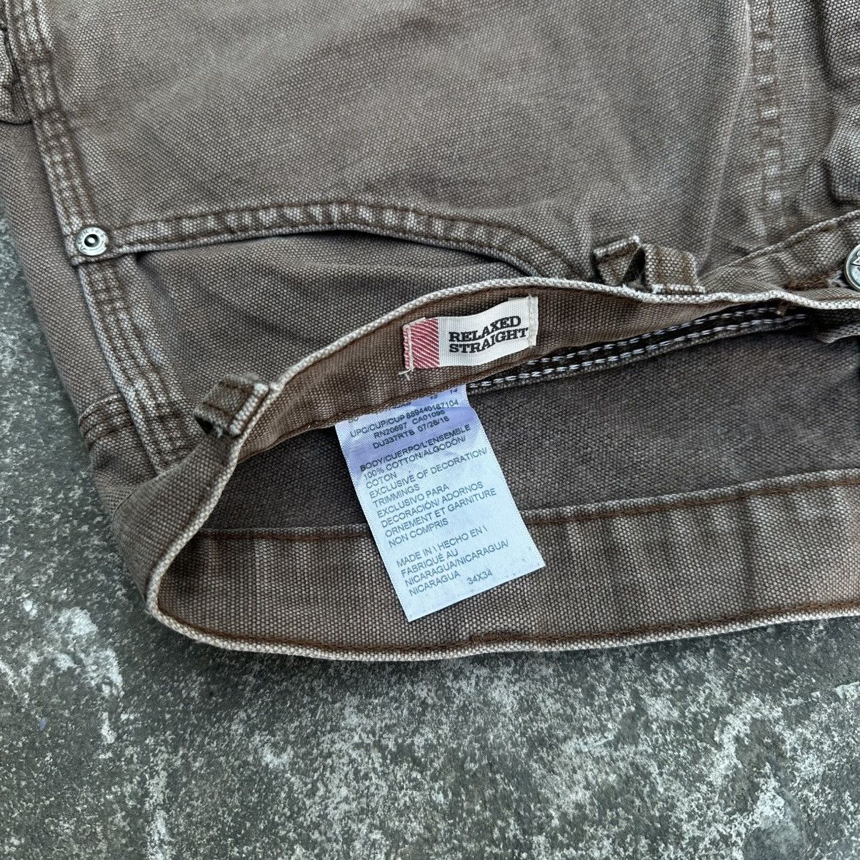 Other 34x34 Rare Crazy Vintage Faded Mocha Dickies Double Knee Size US 34 / EU 50 - 5 Thumbnail