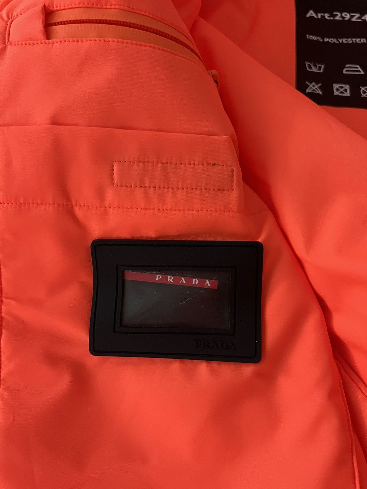 Prada Prada Linea Rossa AW18 Tech Logo Padded Jacket Size US S / EU 44-46 / 1 - 9 Thumbnail